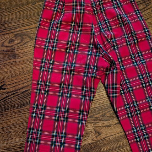 Plaid High Rise Crop Kick Pants - Picture 3 of 8